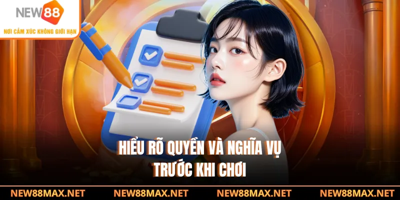 Hiểu rõ quyền và nghĩa vụ trước khi chơi 